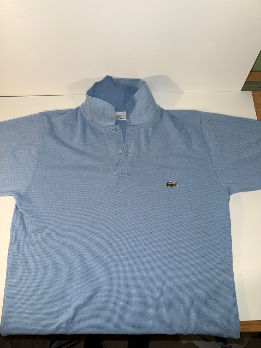 Lacoste Sky Blue Piqué Polo with Crocodile Logo